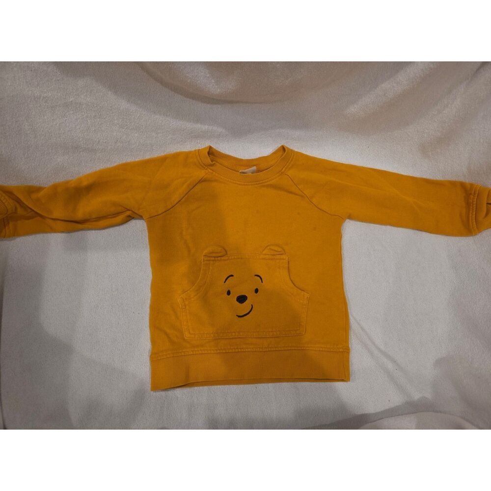 Hanna Andersson Disney Winnie the Pooh Sweatshirt Yellow 3T Pullover Vtg